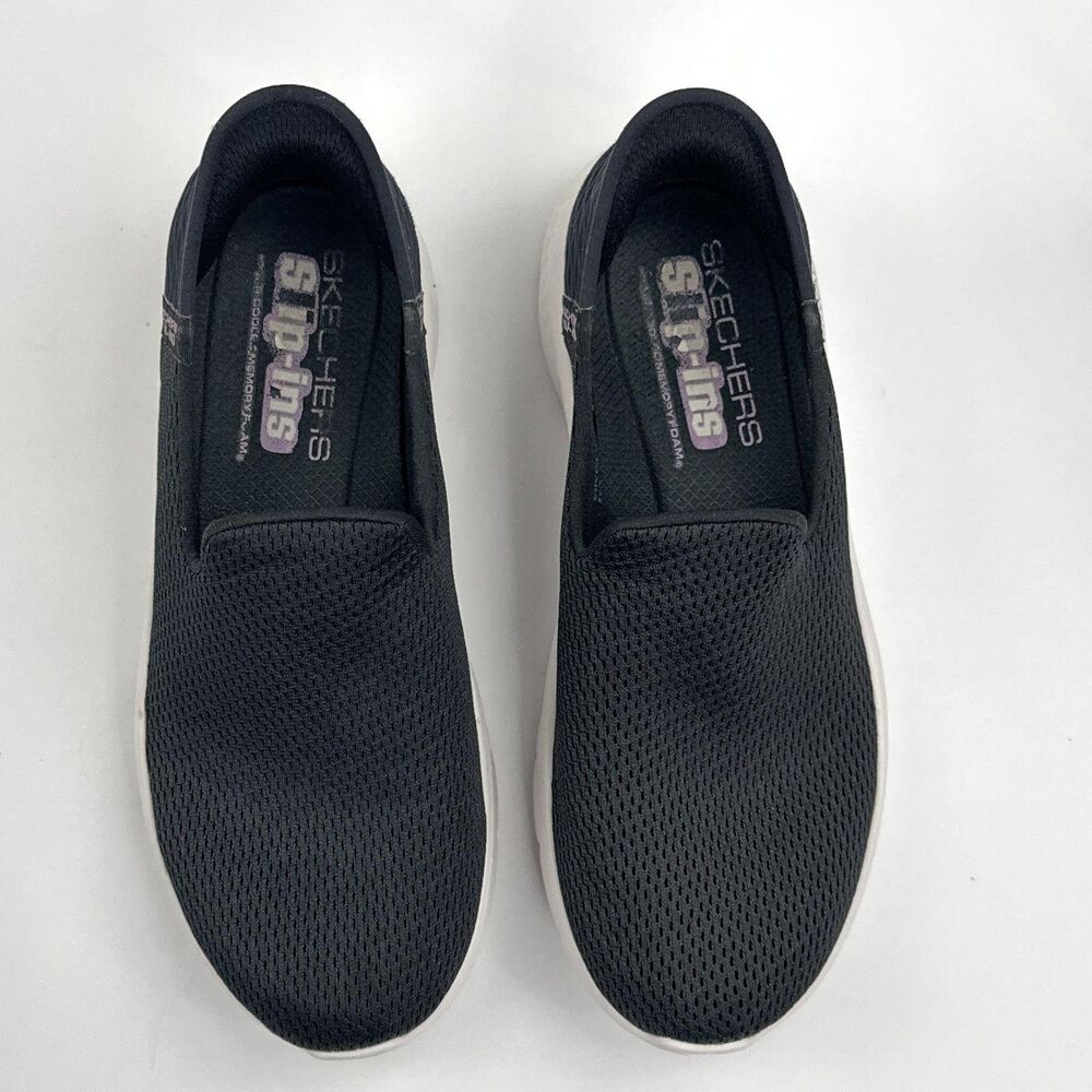 Skechers GOwalk Slip-ins Shoes Womens 9 Black Slip On Walking Sneakers 124963W - Picture 9 of 12